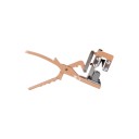 Forbici per innesto a taglio a V con profondità di taglio di 2,5 cm Lunghezza 29 cm Lama in acciaio SK5 e corpo in lega di alluminio Beige Per rami 3
