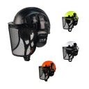 Forestry Protective Helmet 3-in-1 with Metal Mesh Visor and Ear Protectors Ventilated ABS Shell Size 53 to 63 cm Adjustable with a Wheel 1