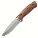 Forged Stainless Steel Knife Silver Blade Brown Handle with Sheath Multi-Purpose Cutting Knife for Outdoor Use and Various Activities 2