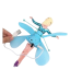 Forgó Princess Toy Világító repülő játék lányoknak USB töltéssel Repülő Princess Elsa 20x19cm 3
