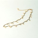 Forgyldt choker med stjerner 6