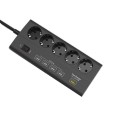 Forlængerledning 5x stikkontakt, 5x USB 1,8 m 1