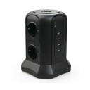 Forlængerledning 6x stikkontakt, 4x USB 2 m 3