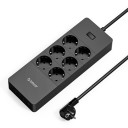 Forlængerledning med afbryder 6x stikkontakt, 5x USB 1,5 m 1