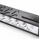 Forlygte til cykel 8 LED 2000–3000 lumen Akumulator 8000 mAh Aluminium og plastik Sort USB-C opladning Med styrmonteringer til racercykler 2