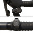 Forlygte til cykel CYCLAMI CYC1800 Trådløs fjernbetjening 1800 lm 8 LED Ophængsmontage under beslag Opladning USB-C Sort 2