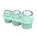 Formă de silicon pentru cuburi de gheață, 215 × 70 × 82 mm, capac și 3 grile pentru pahare Stanley de 30/40 oz, tavă reutilizabilă 1