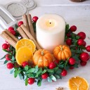 Forma de silicone 11,9 x 10 cm Especiarias de Natal Laranja Canela Anis Forminha para moldagem de cera, resina, gesso e velas 6