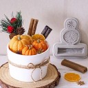 Forma de silicone 11,9 x 10 cm Especiarias de Natal Laranja Canela Anis Forminha para moldagem de cera, resina, gesso e velas 7