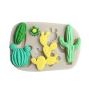 Forma de silicone com cactos 4