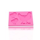 Forma de silicone de galinha e pintainhos 4