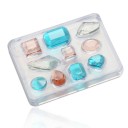 Forma de silicone em forma de cristais 2