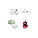 Forma de silicone grande para vela Bola de Natal com padrão em relevo e tampa Forma para moldagem de cera resina sabão decorações 2