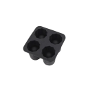Forma de silicone para gelo 10×5 cm 4 buracos redondos Prensa criativa para gelo para whisky Bar de cerveja Utensílios de cozinha Cubos de gelo redondos para bebidas 1