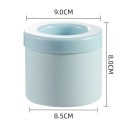 Forma de silicone para gelo 9×9×8,5 cm Balde redondo para gelo Fabricante de cubos de gelo DIY de verão Congelador Acessório 5