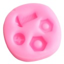 Forma de silicone para parafusos e porcas 3