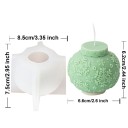 Forma de silicone para vela 8,5 x 7,5 cm Bola de Natal com flocos de neve Forma para moldagem de cera resina sabão decorações 2