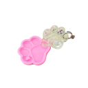 Forma de silicone rosa em forma de pata 7,7 x 7,5 cm para moldagem de pendentes e decorações em resina Artesanato criativo de decorações 2