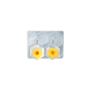 Formă din silicon 12 x 9,3 cm Pendentive hexagonale Formă pentru rășină cu găuri pentru inel Fabricarea bijuteriilor cercei și decorațiuni 3