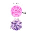Formă din silicon 7,1 x 1 cm Motive de Crăciun brăduț, fulg de zăpadă, stea Formă pentru turnarea ceară, rășină, ghips, ciocolată și săpun 2