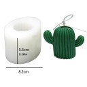 Formă din silicon cactuș 7,5 x 5,5 cm pentru turnarea lumânărilor, săpunului, gipsului, rășinii, decorațiuni de interior, creație, fabricare manuală 3