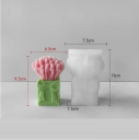 Formă din silicon pentru fabricarea săpunului 11 x 7,5 cm Buchet de lalele în cutie cadou Fabricare manuală a săpunului lumânări turnare 2