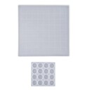 Formă din silicon pentru fabricarea unei table de șah 31,5 x 31,5 cm și forme pentru figurinele de șah din rășină epoxidică creativă 1