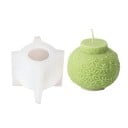 Formă din silicon pentru lumânări 8,7 x 7 cm Glob de Crăciun cu model floral Formă pentru turnarea ceară rășină săpun decorațiuni 1