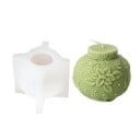 Formă din silicon pentru lumânări 8,8 x 7,3 cm Bănuț de Crăciun cu motiv de holly Formă pentru turnarea ceară rășină săpun decorațiuni 1