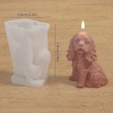 Formă din silicon pentru lumânări în formă de câine cocker spaniel 5,5 x 7,4 cm Formă pentru fabricarea lumânărilor, săpunurilor, ciocolatei 2