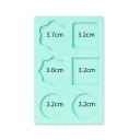 Formă din silicon pentru sigilii 13,2 x 8,5 cm Diverse dimensiuni ale cavităților Formă pentru sigilii din ceară pentru decorațiuni de plicuri și anunțuri 4