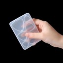 Forma in silicone 10,4 x 7,4 cm Pendente triangolare Stampino per resina con fori per anello Creazione di gioielli orecchini decorazioni 3