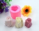 Forma in silicone 3D a forma di rosa per decorazioni di torte e decorazioni per la casa Silicone rosa resistente per forno e congelatore Dimensioni 1