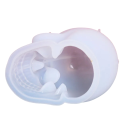 Forma in silicone 3D per la produzione di candele Forma piccola a forma di teschio Candela decorativa a forma di teschio umano Produzione artigianale di candele Decorazione di Halloween 5,4 x 4 cm 6