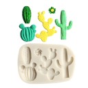 Forma in silicone con cactus 5