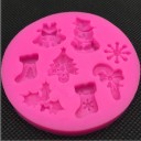 Forma in silicone con motivi natalizi 3