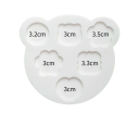 Forma in silicone per sigilli 6 cavità di diverse dimensioni per colare sigilli in cera per creazioni creative 1