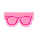 Forma in silicone rosa per resina 7,9 × 3,8 cm Forma a forma di occhiali Forma creativa per gioielli e ciondoli 1