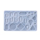 Forma silikonowa 16,3 x 10 cm Formy do produkcji kolczyków i zawieszek Żywica Kreatywne tworzenie Biżuteria Rękodzieło 1