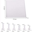 Forme din silicon pentru rășină figurine de șah și tablă de joc 31,5 x 31,5 cm fabricare set de șah propriu 3