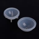 Forme din silicon pentru turnarea rășinii 5 buc Dublu cu orificiu de turnare și piciorușe Diametre de la 2 la 6 cm Potrivite și pentru gelatină 3