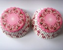 Forme til muffins og cupcakes 50 stk Ribbede forme med dekorativt mønster af fødevarepapir 5 x 3 cm Til bagning og servering 2