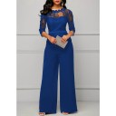 Formel damejumpsuit med blonder 1