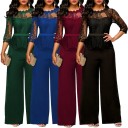 Formel damejumpsuit med blonder 3