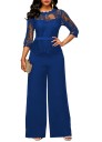 Formell jumpsuit för kvinnor med spets 6