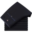 Formelle Herrenhose mit elastischem Bund und geradem Schnitt Elegante formelle Hose für die Arbeit und formelle Anlässe Angenehmes Material 3
