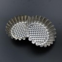 Formičky na cukrářské košíčky 20 ks Nerezová ocel Vroubkovaný okraj Vzorované dno Rozměry 9,5 x 9,5 x 2,7 cm Pro domácí pečení 6