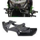 Forreste aerodynamiske spoiler Kawasaki Z900 2020-2022 Winglets under forlygten Med metalbeslag Kulfiber Sort Motorcykeltilbehør 3