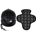 Forro respirável para capacete de motocicleta Universal Preta Poliéster Forro interno higiénico para capacete de moto 4