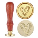 Forseglingsstempel Forseglingsstempel med mønster Forseglingsstempel med træhåndtag 1